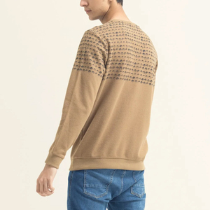 Sudadera de Cuello Redondo de Felpa 100% Algodón de Alta Calidad Directo de Fábrica 2023 para Hombre, Teñido Liso para Uso en Invierno - Product Image 3