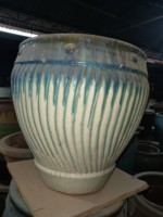 [Ruby Linh]-Atlantis Gelembung Glazed Kontemporer untuk Pot Bunga Balkon-Penanam Tanaman Atlantis Keramik Pedesaan
