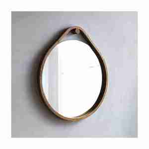 Vente chaude avec conception de prix raisonnable et grand miroir mural fabriqué cadre en bois rond intérieur qualité d'exportation avec de haute qualité - Product Image 3