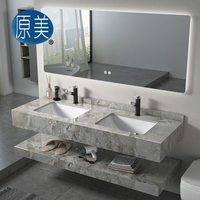 1400mm double baignoire évier approvisionnement dalle de marbre salle de bain évier moderne brillant Design contemporain Style salles de bains lavabo pour hôtels
