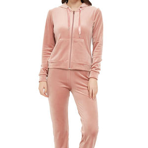 OEM Manufacturer Custom Blank <b>Velvet</b> <b>Tracksuit</b> for <b>Women</b> Top Trending Casual and Outdoor Wear <b>Women</b> <b>Velvet</b> <b>Tracksuit</b> - Product Image 1