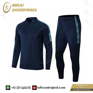 Vente en gros de survêtements à manches longues vêtements de sport ensemble d'entraînement ensembles de football pour enfants et adultes vestes et pantalons chauds costumes de sport - Product Image 2