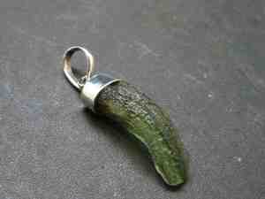 Pendentif Moldavite fait main en argent Sterling véritable pierre de Tektite tchèque Style Vintage bijoux spirituels - Product Image 5