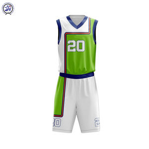 Vente en gros de maillots de basket imprimés personnalisés, ensemble de shorts, vêtements de sport respirants, uniformes de basket-ball cousus par sublimation - Product Image 6