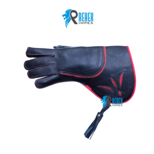 Guantes de Cetrería de Piel de Vacuno Premium REHEX IMPEX, 35 cm, Doble Capa de Seguridad para el Manejo de Aves, Colores Personalizados Disponibles - Product Image 3