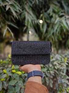 Pochette perlée de style automne faite à la main avec chaînes de portefeuille enveloppe écologique de grande capacité pour l'arrivée fraîche de voyage! - Product Image 4