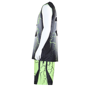 Uniforme de basket-ball American College Plus Size respirant avec impression par sublimation - Product Image 6