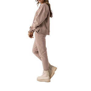 Vente chaude 2023 personnalisé formation Jogging confortable fermeture éclair survêtements deux pièces ensemble survêtements pour femmes - Product Image 3