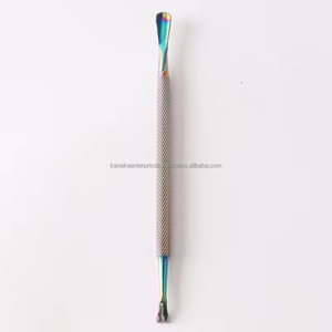 Empujador de Cutículas Profesional Reutilizable de Doble Extremo de Acero Inoxidable, Pala Exfoliante para Eliminar Piel Muerta, Limpieza de Uñas para Manicura - Product Image 3