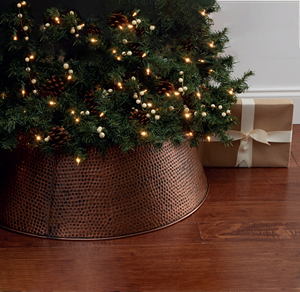 Farmhouse Metal Tree Collar Skirt for Christmas Trees Decorative Base Cover durable Metal Christmas Tree Skirt - Product Image 6