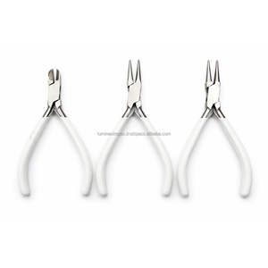 3Pcs Premium High Quality Gold Jewelry Making Pliers Set Stainless Steel Needle Nose Cutting Tools <b>Kit</b> Lightweight 1 Year - Product Image 3
