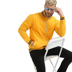 Venta caliente personalizado estilo fresco de los hombres de béisbol Bomber chaqueta de cuero de invierno Versity chaquetas de lana tela de lona - Product Image 5