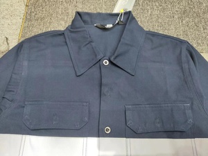 Construction vêtements réfléchissants personnalisé haute visibilité à manches longues sécurité routière couleur marine vêtements de travail polos - Product Image 4