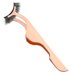 Pince à cils de qualité supérieure 4.13 pouces en acier inoxydable applicateur de cils pince à épiler avec papier personnalisé enduit - Product Image 5