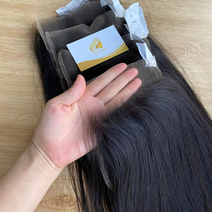 Venta al por mayor de mechones de cabello humano natural de un solo nudo súper fino de encaje HD de la mejor calidad de cierre frontal a precios competitivos - Product Image 4