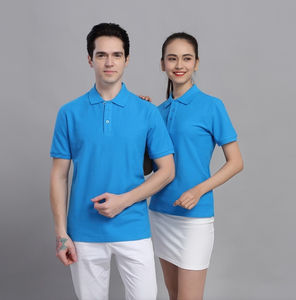 Poliéster de alta calidad para hombre para camisetas Tamaño personalizado Impresión digital Logotipo de punto Fábrica de golf personalizada - Product Image 2