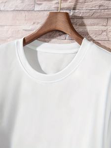 เสื้อยืดสำหรับผู้ชายเสื้อยืดผ้าฝ้ายคุณภาพสูง220ก. เสื้อยืดผ้าฝ้ายแท้สี100% เสื้อยืดโลโก้ออกแบบได้ตามต้องการ - Product Image 6