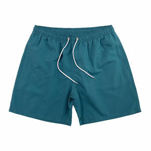 Bermudas de algodón de talla grande para hombre, ropa deportiva fina de secado rápido personalizable, estampado Digital teñido liso colorido, verano ecológico - Product Image 2