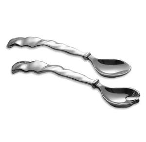 Ensemble de saladiers en acier inoxydable de luxe avec design en feuille d'or miroir, écologique, compatible lave-vaisselle, pour mariages, restaurants, hôtels - Product Image 6