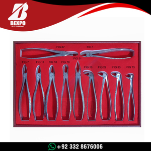 Juego de Instrumentos Bexpo, 10 Pinzas de Extracción Dental de Acero Inoxidable con Patrón Inglés, Instrumentos Quirúrgicos Manuales con Certificación CE - Product Image 6