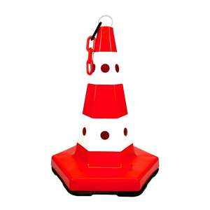 Cônes de signalisation en plastique PVC ABS de 50 cm pour avertissement (lot de 10) - Product Image 5