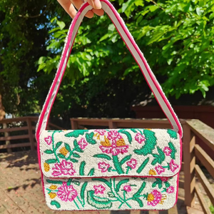 Beaded Evening Party Shopping Clutch <strong>Bags</strong> Afghani <strong>Shoulder</strong> <strong>Bags</strong> Bohemian Women's Messenger <strong>Bags</strong> From India Beach <strong>New</strong> <strong>Arrival</strong> - Product Image 1