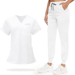 Uniformes quirúrgicos Mujer Enfermería Conjuntos Top + Pantalón Artículos Uniforme médico Scrubs Salón de belleza clínico Trajes de hospital - Product Image 5