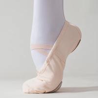 Ballerines classiques couleur tan, chaussures de ballet roses avec tissu extensible doux pour femmes et filles, pour la danse et les spectacles pour enfants