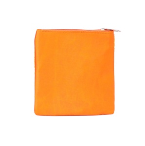 Monederos de silicona blanca naranja hechos a mano directos de la India, hermoso bordado, pequeño diseño cuadrado con cuentas, suave para regalos, día del juego - Product Image 2