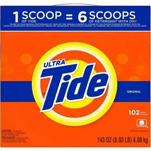 Détergent à lessive en poudre au parfum ultra original Tide, 102 lessives, 143 oz - Product Image 3