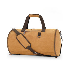 Handmade Luxury Cotton Canvas Duffle Bag <b>Large</b> Capacity Lightweight Travel Luggage Zipper Closure for Men <b>Women</b> for Travel - Product Image 1