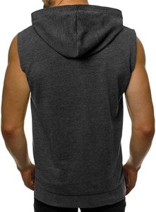 Sweat-shirt zippé en polyester/coton pour homme, coupe classique, sans doublure, fermeture éclair, en molleton, antibactérien, séchage rapide - Product Image 4