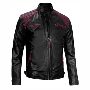Venta al por mayor de chaquetas de cuero casuales de los hombres de encargo del abrigo de cuero de los hombres chaqueta de invierno de la mejor calidad chaqueta de cuero para los hombres - Product Image 6
