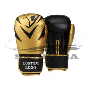 ถุงมือชกมวยหนังแท้สำหรับฝึกศิลปะการต่อสู้พร้อมโลโก้ - Product Image 2