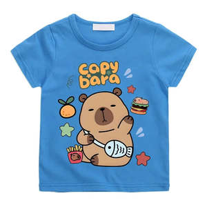 T-shirt en coton pour enfant avec motif Capybara original - Product Image 1