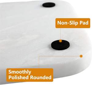 Plateau de vanité en céramique de marbre blanc de 11,8 pouces, vaisselle, comptoir de salle de bain et organisateur de commode, parfum, bijoux, bureau, utilisation en cuisine - Product Image 5