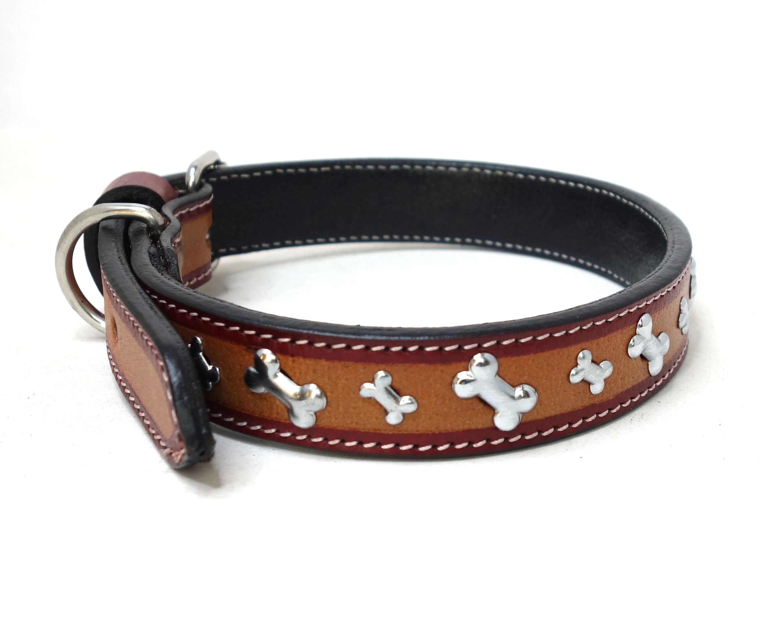 Hot Sale Latest Handcrafted Genuine Leather Dog Collar Western