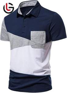 Maillot 100% coton pour hommes pour polos de golf 180 grammes de tissu tricoté poids plus grande chemise ample de taille personnalisée pour hommes - Product Image 2