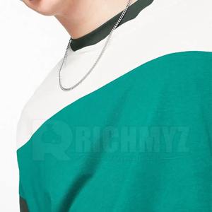 T-shirts pour hommes fabriqués en usine, respirants, à épaules tombantes, personnalisables, meilleurs vêtements d'été, t-shirt trois couleurs, OEM, t-shirts pour hommes fabriqués sur mesure - Product Image 5