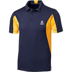 Polo de media manga de alta calidad con logotipo personalizado para mujer, mezcla de algodón/poliéster, Polo de bloque de color para mujer - Product Image 3