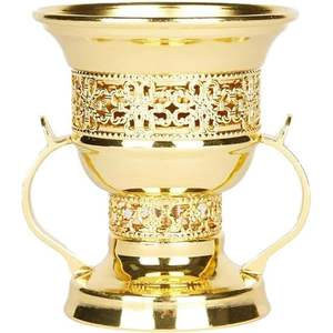 ที่จุดธูปทองเหลืองโบราณโบราณทนทานออกแบบทันสมัยมีกลิ่นหอมโลหะสีทอง - Product Image 4