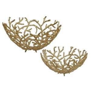 Moderna y Lujosa Tazón Decorativa de Metal con Diseño Floral para Servir en Bodas y Exhibir Frutas, Estilo Indio - Product Image 5