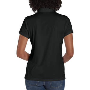 Women <b>Black</b> <b>Polo</b> <b>Shirt</b> Premium <b>Plain</b> Short Sleeve Collar Tee Breathable Stretch Workwear Uniform <b>Shirt</b> For Women - Product Image 5