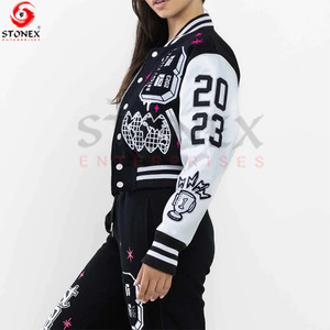 Nueva tendencia, chaqueta universitaria para mujer para invierno, el mejor proveedor, venta de chaquetas de alta calidad para mujer, prendas de vestir personalizadas para invierno al aire libre - Product Image 3