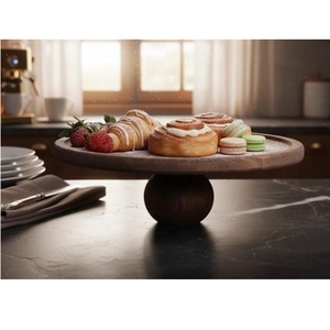 ขาตั้งเค้กไม้เนื้อแข็งแบบเป็นมิตรกับสิ่งแวดล้อม สำหรับจัดวางเค้กในงานปาร์ตี้ งานเลี้ยงที่บ้าน ร้านเบเกอรี่ คาเฟ่ และงานอีเว้นท์ มีจำหน่ายแล้ว - Product Image 1