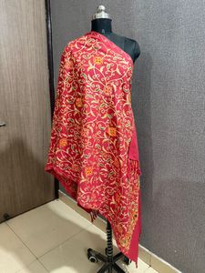 Kashmiri Royal Luxury Woolen <b>Shawls</b> Winter Fashion for Women Direct From India Embroidery stoles for <b>wedding</b> favors - Product Image 5