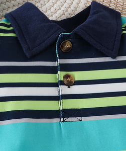 Ensemble de barboteuse décontractée à manches courtes pour bébé, col rabattu et body à col rond, vêtements d'été pour tout-petits et bébés garçons - Product Image 4