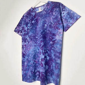 T-shirts teintés cravate personnalisés pour hommes en coton respirant vêtements de ville OEM d'été avec impression de logo et support de marque privée - Product Image 3