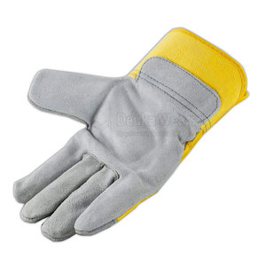 Gants de travail en cuir de vache fendu à bas prix en gros Gants de protection des mains industriels robustes Gants de gréeur canadiens - Product Image 4
