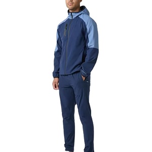 Clothes Men Style Wholesale Windbreaker Set Custom Logo Zip up Waterproof <b>Tracksuits</b> Contrast Color Winter Wear <b>Tracksuit</b> 2027 - Product Image 2